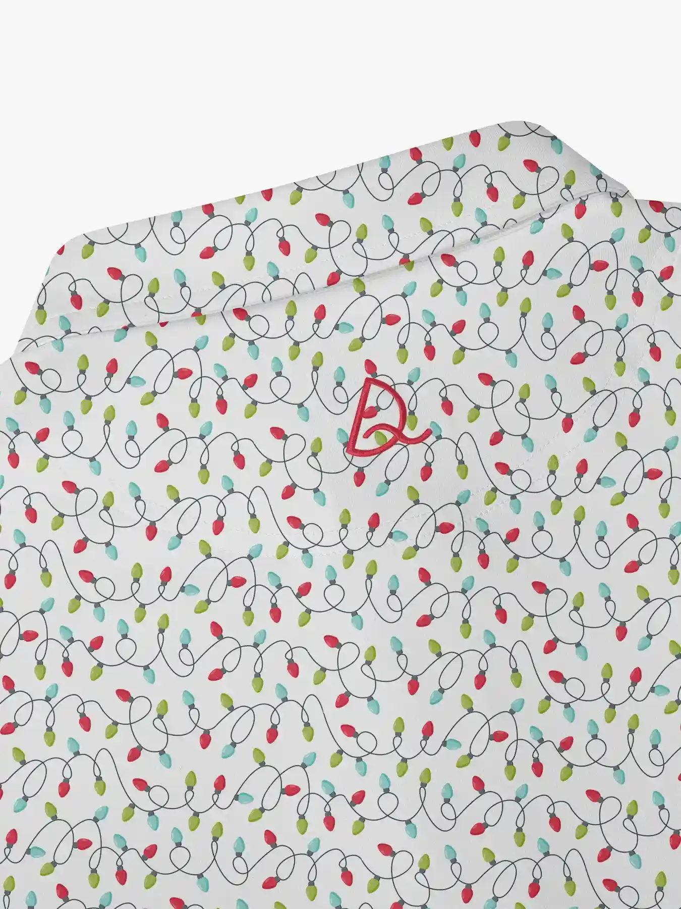 Christmas Light Long Sleeve Polo - Deolax