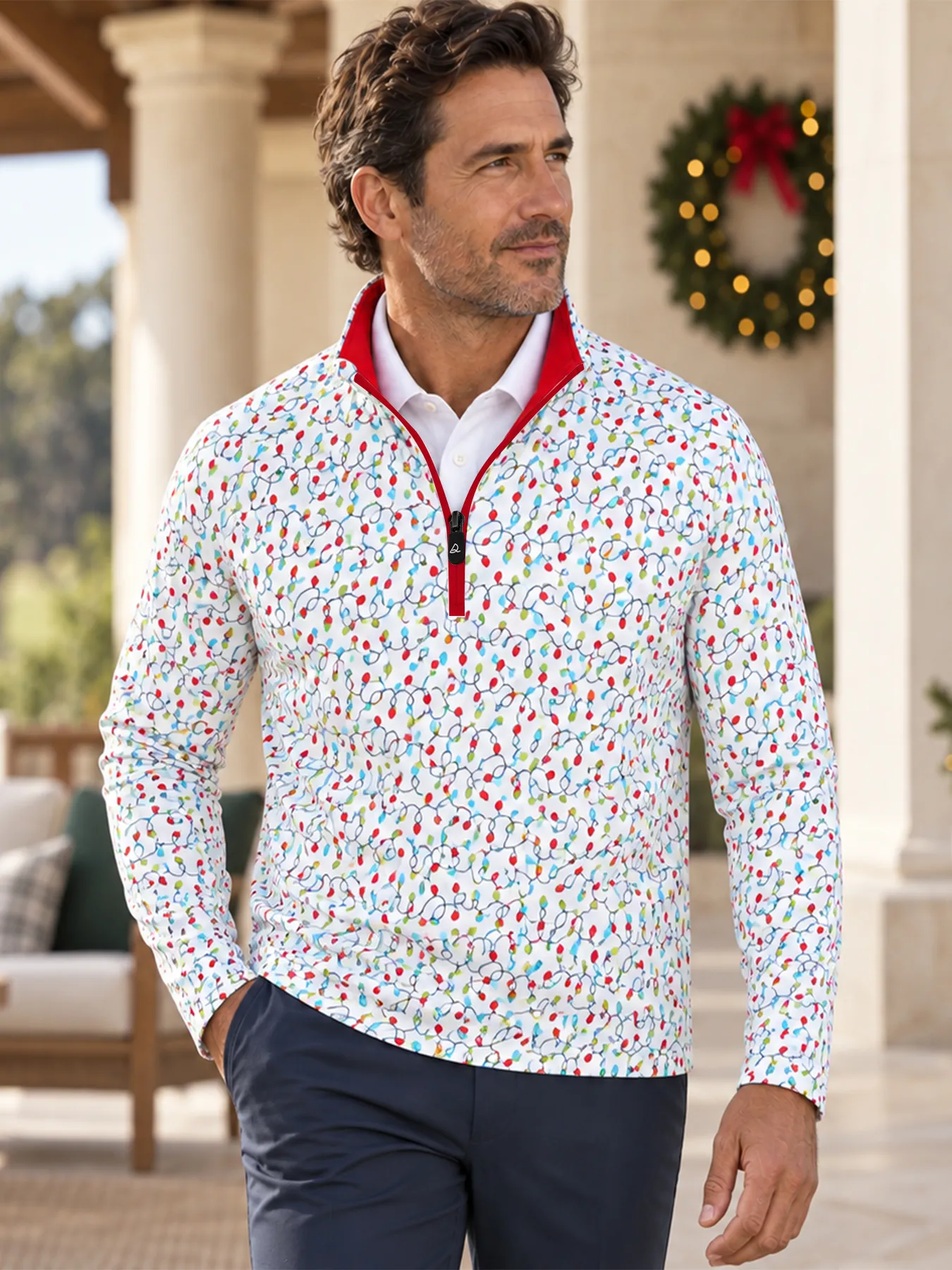 Christmas Light Quarter Zip