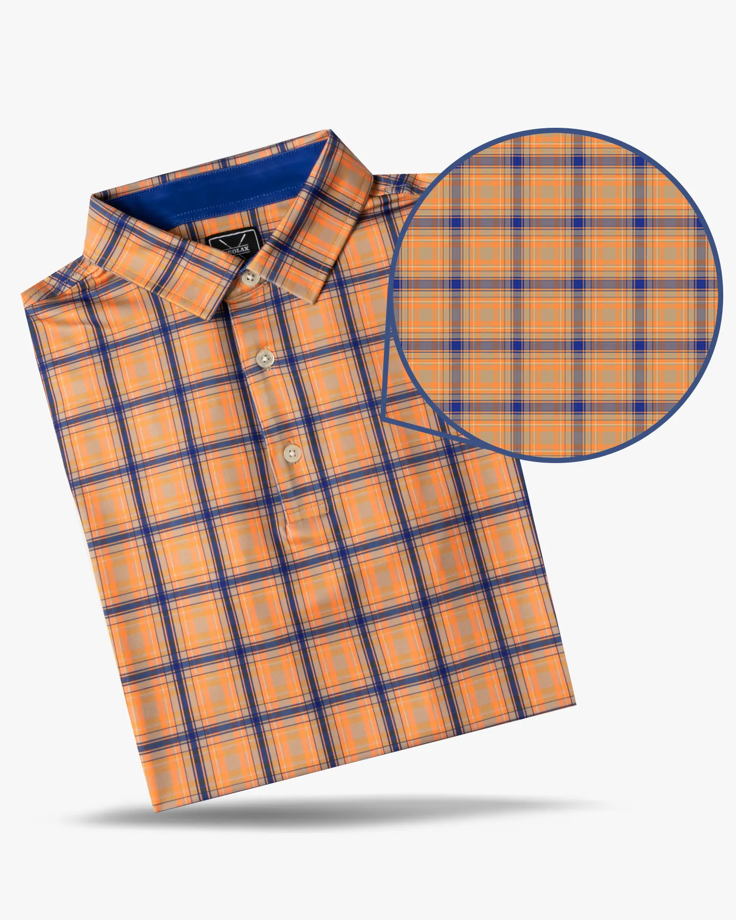 Checked Polo - Citrus 