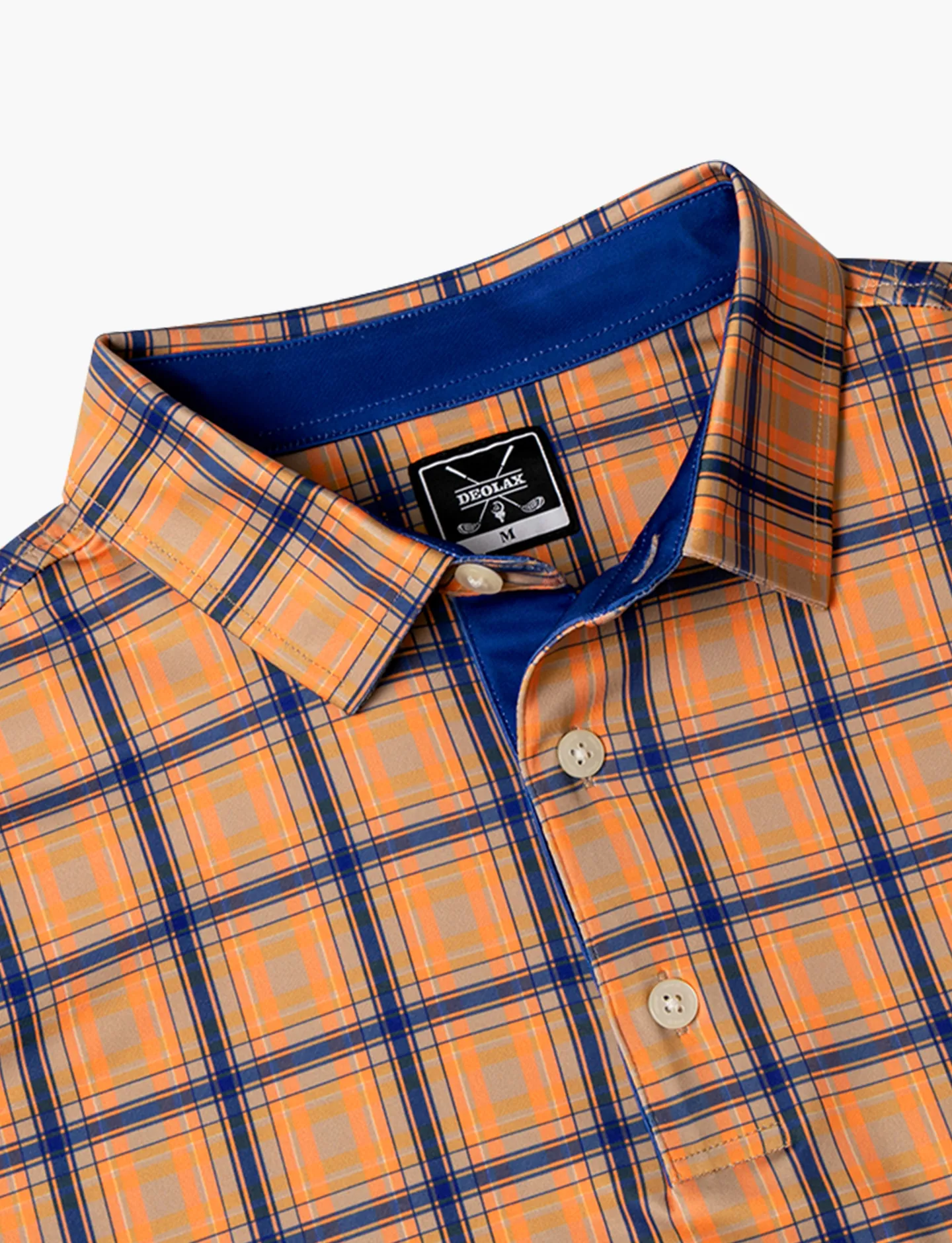 Checked Polo - Citrus 