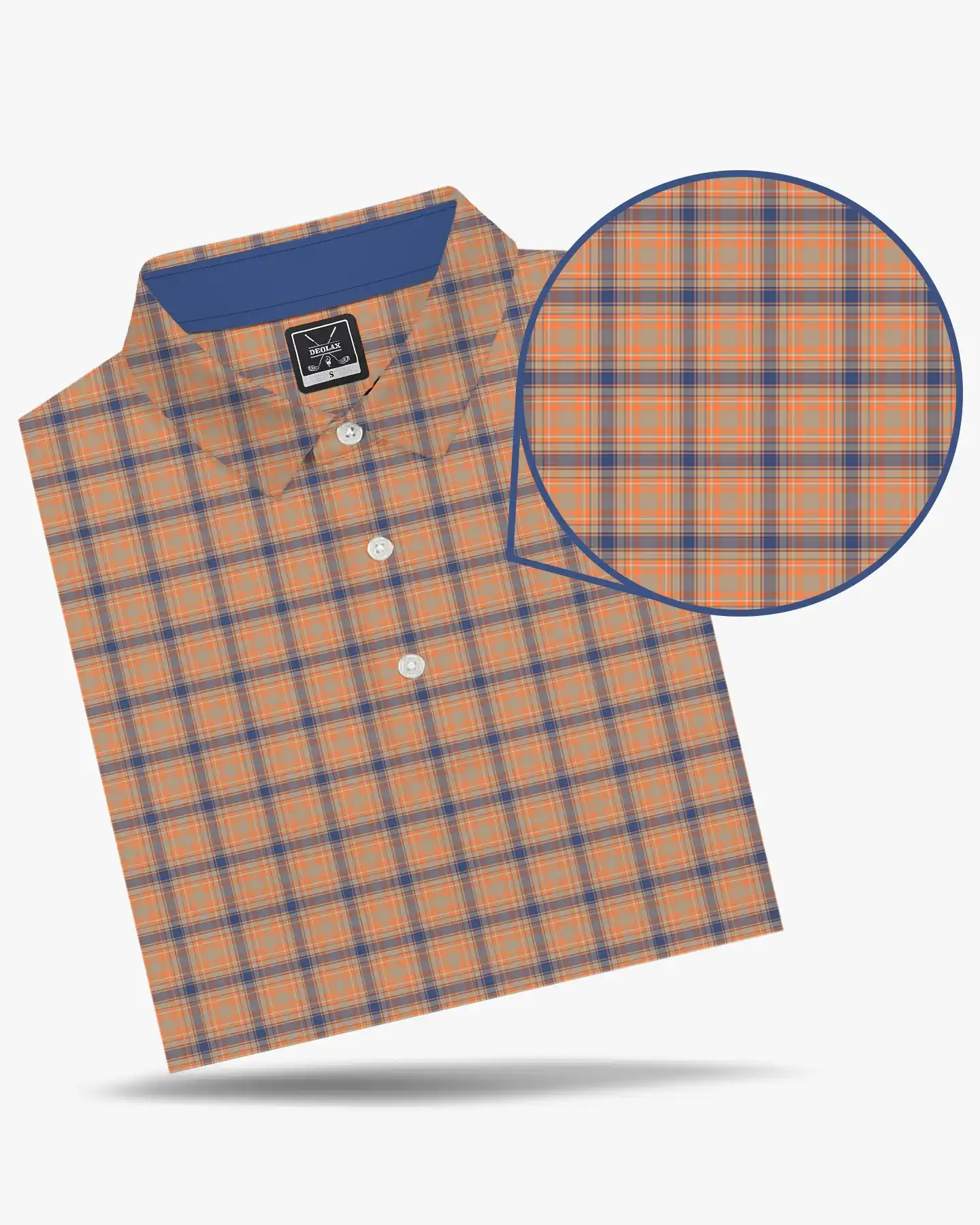 Checked Polo - Citrus  - Deolax