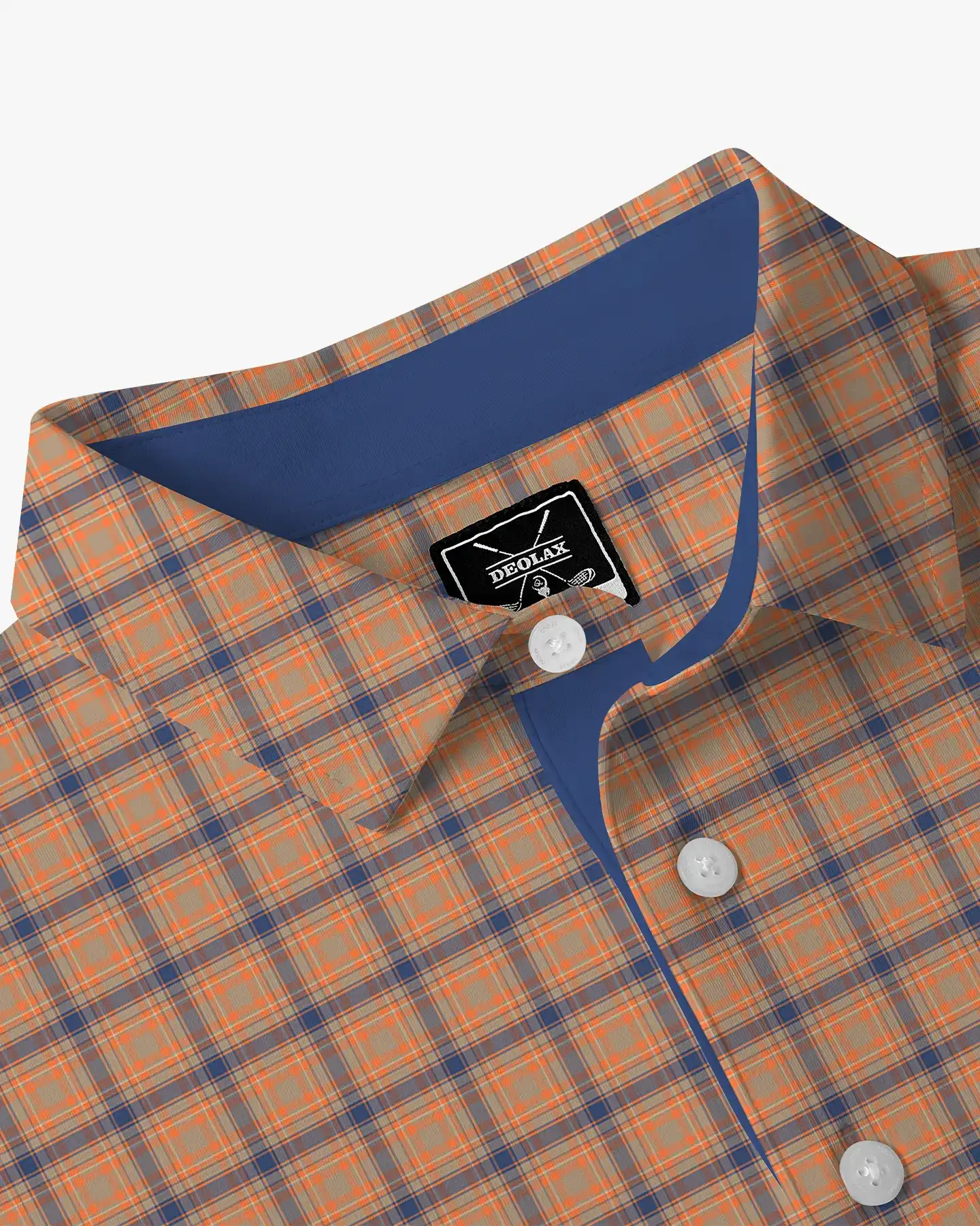 Checked Polo - Citrus 