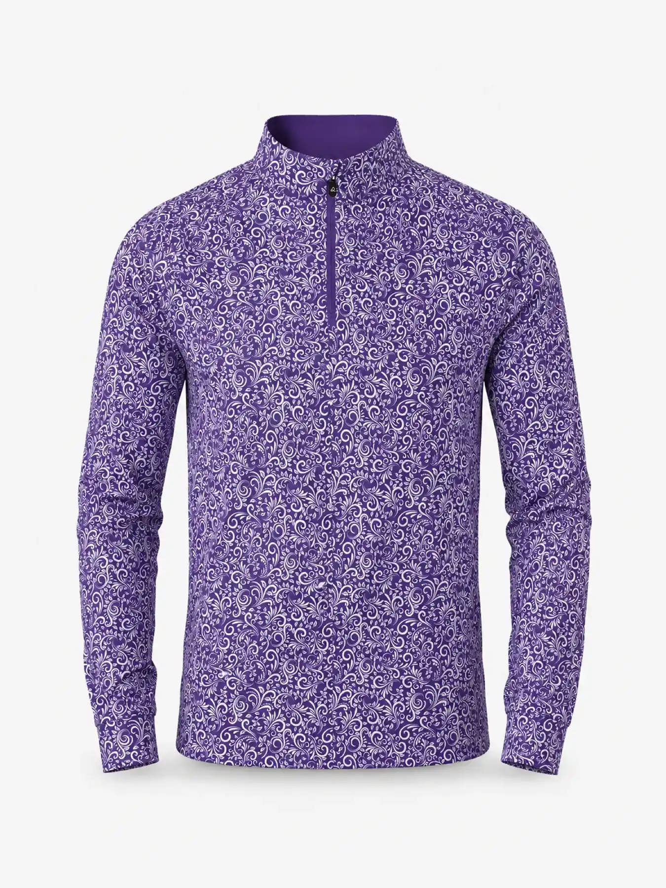 Classic Purple Paisley Quarter Zip