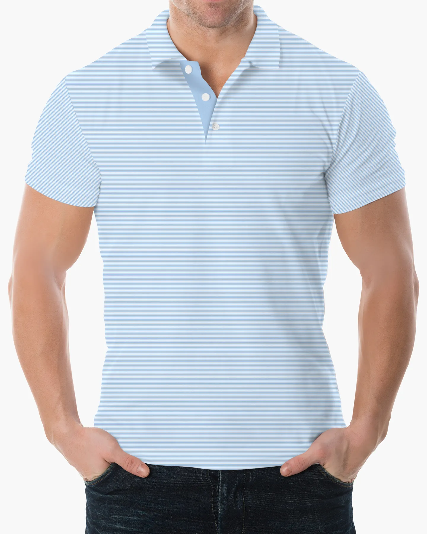 Club Pinstripe Performance Polo - Deolax