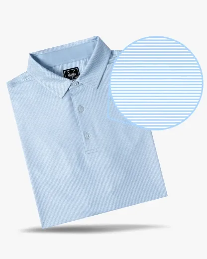Club Pinstripe Performance Polo