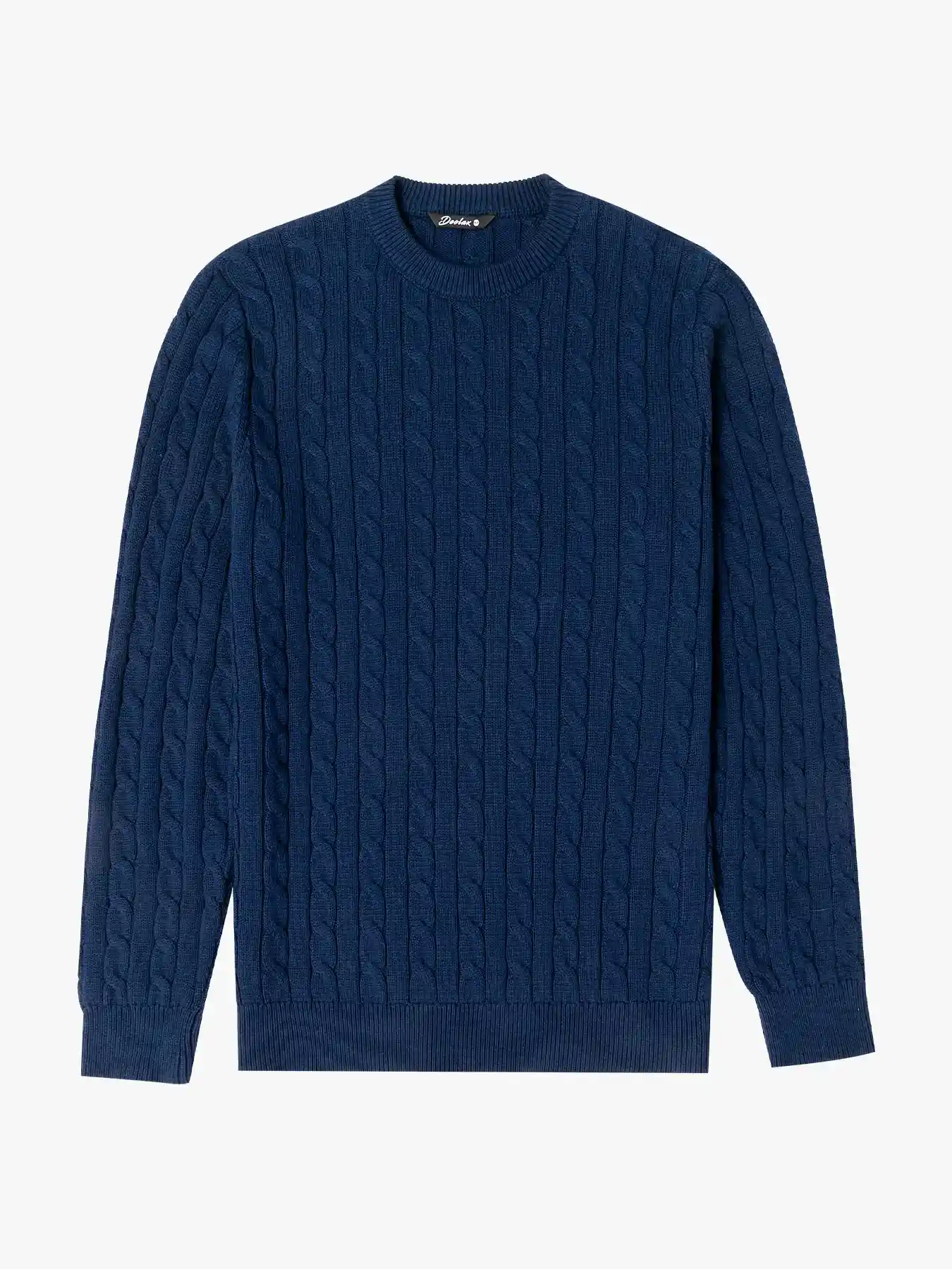 Clubhouse Cable-Knit Cotton Sweater - Deolax