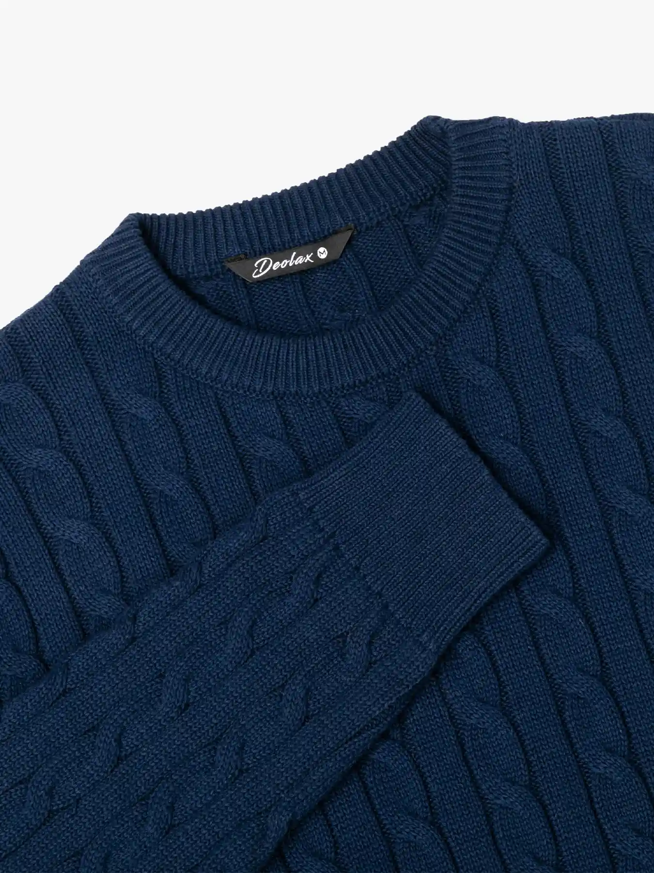 Clubhouse Cable-Knit Cotton Sweater - Deolax