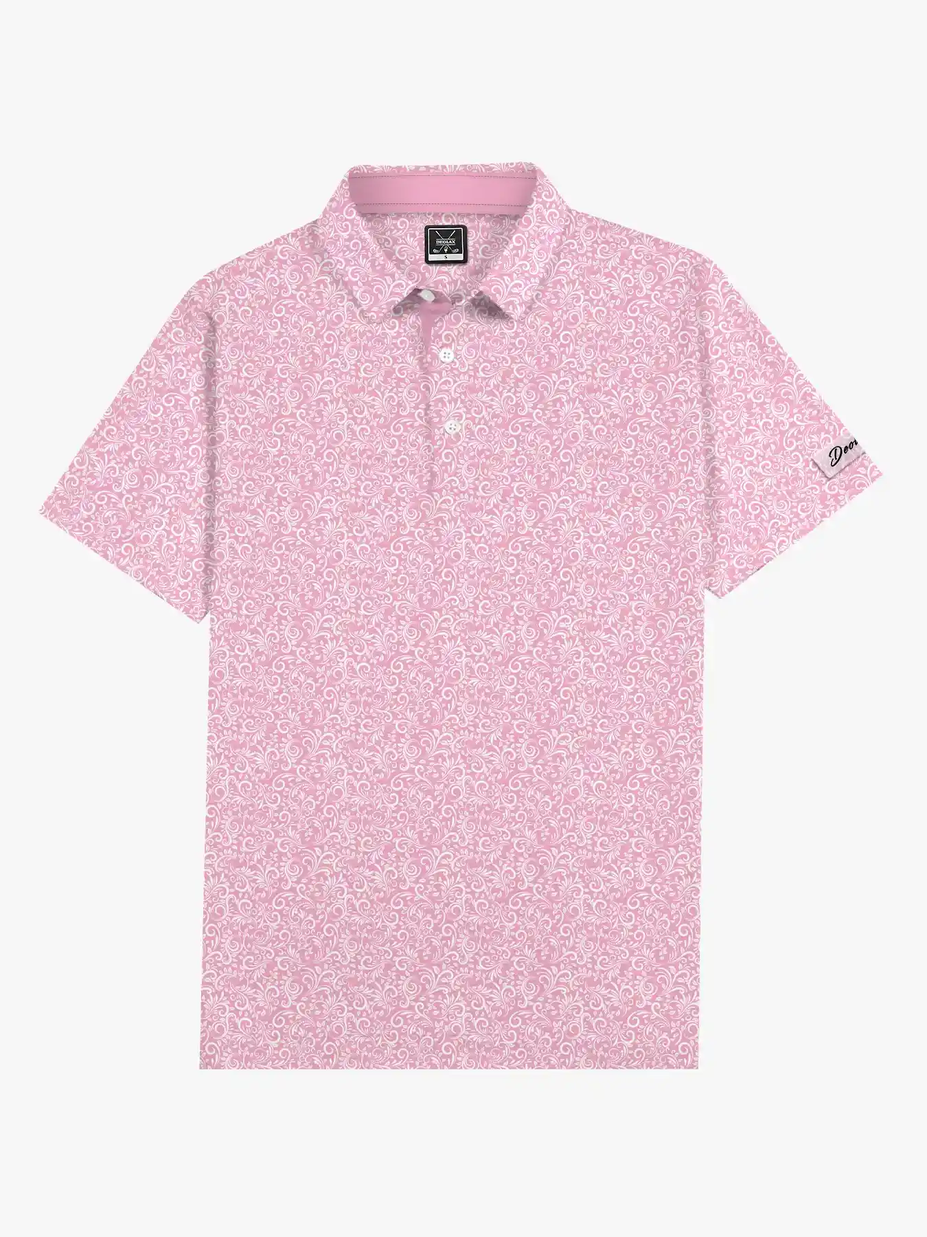 Clubhouse Men's Pink Paisley Polo - Deolax