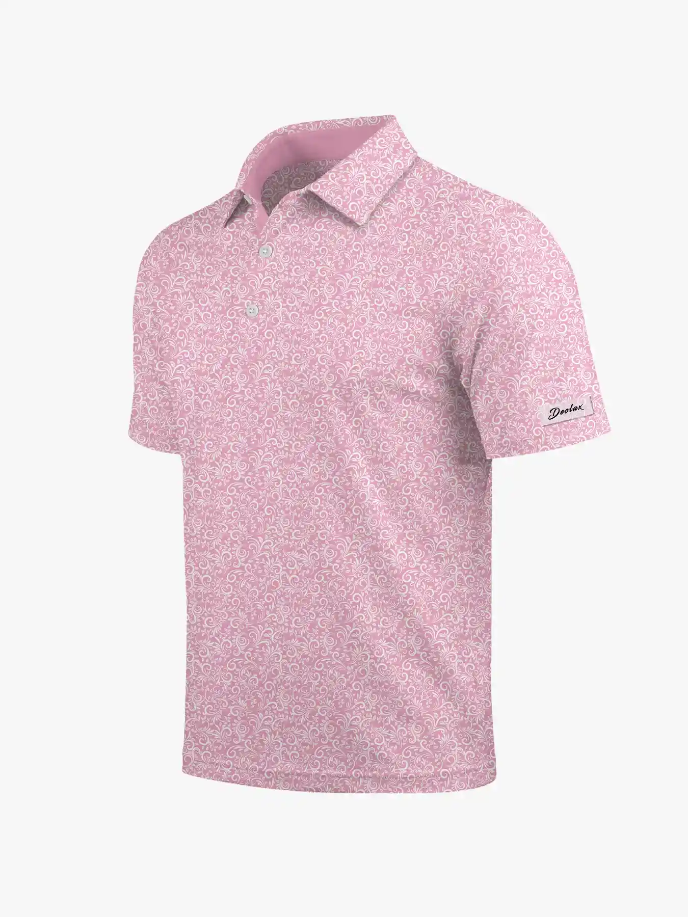 Clubhouse Men's Pink Paisley Polo - Deolax