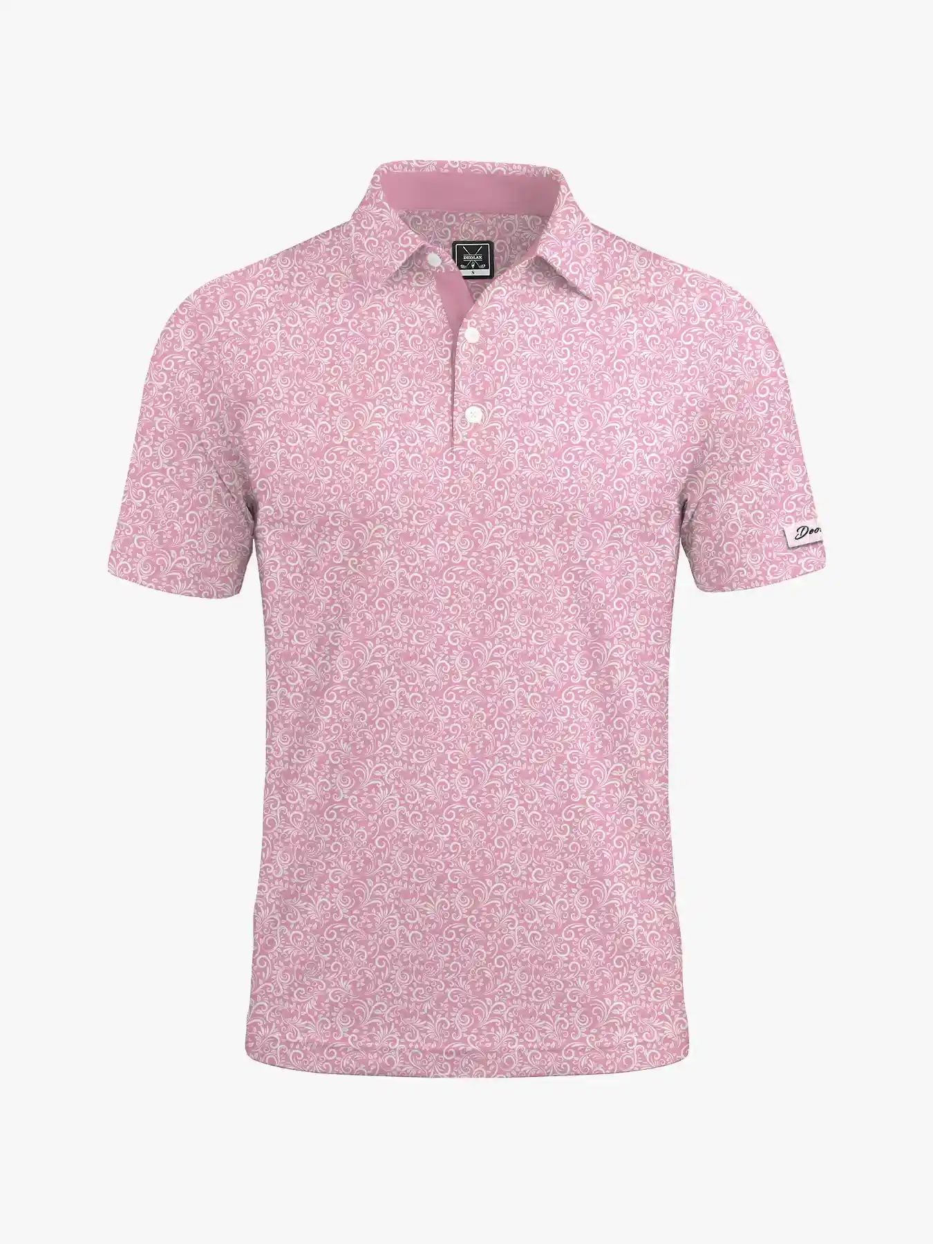 Clubhouse Men's Pink Paisley Polo - Deolax