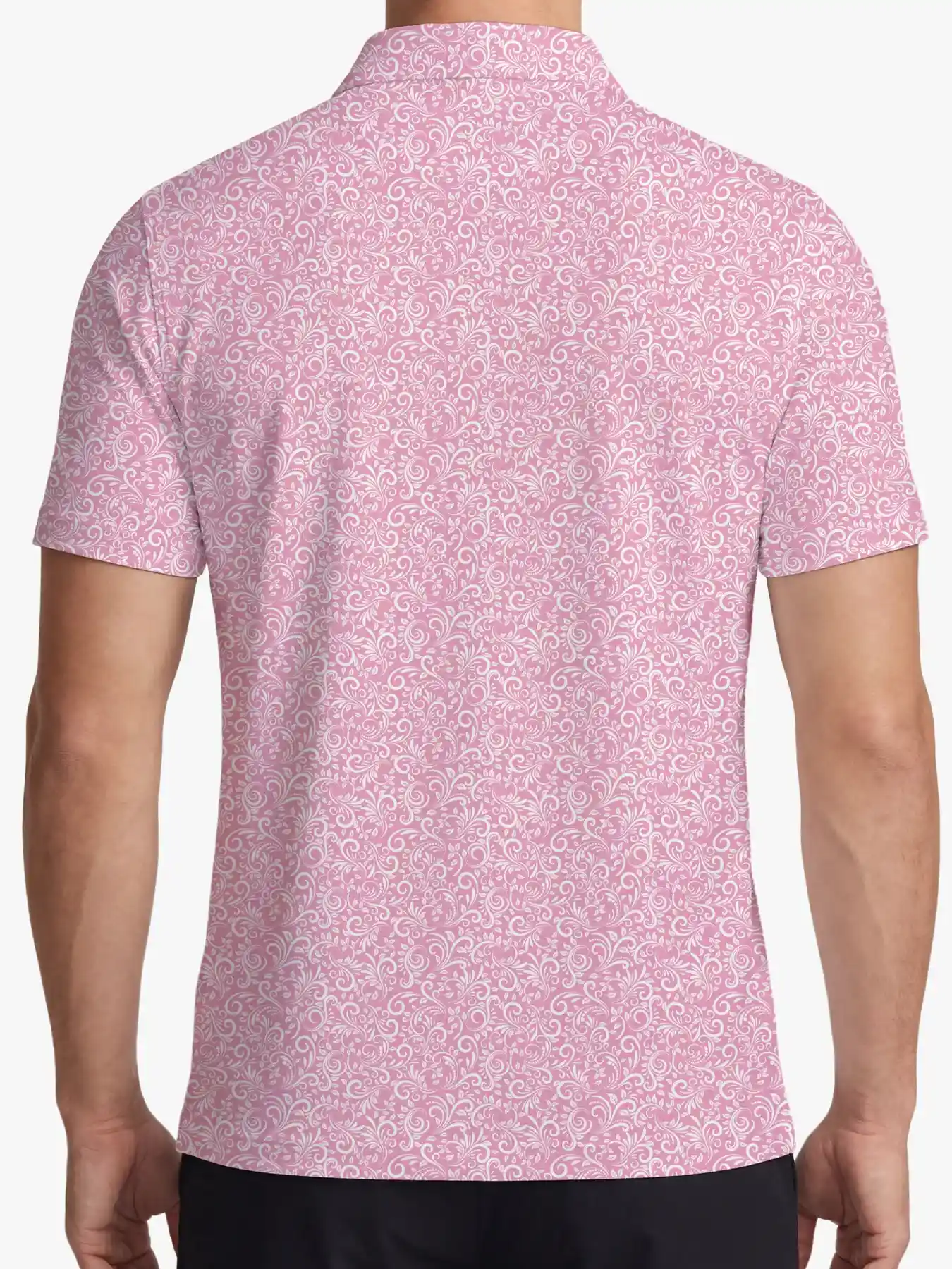 Clubhouse Men's Pink Paisley Polo - Deolax