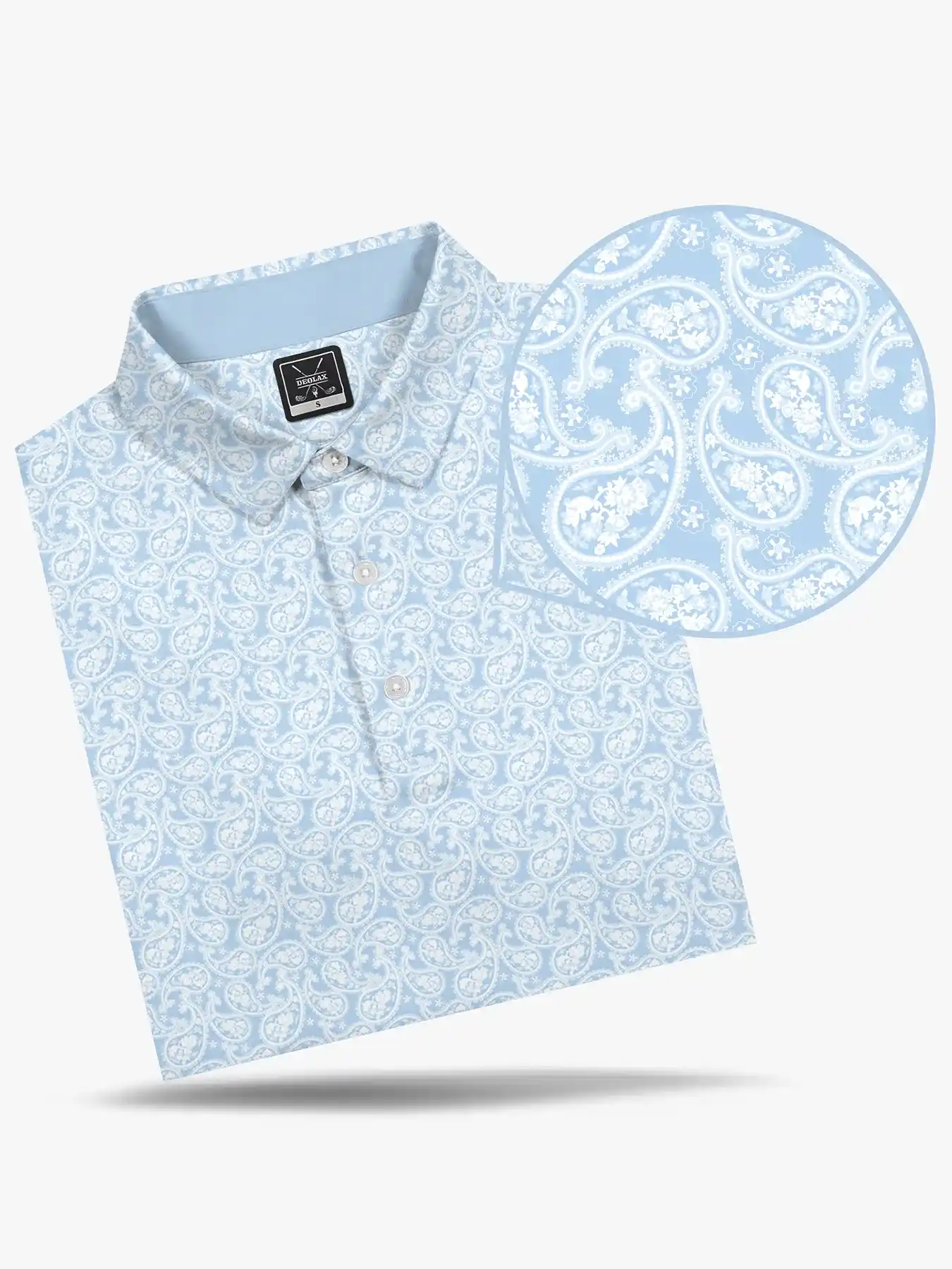 Clubhouse Paisley Polo-Short-Deolax