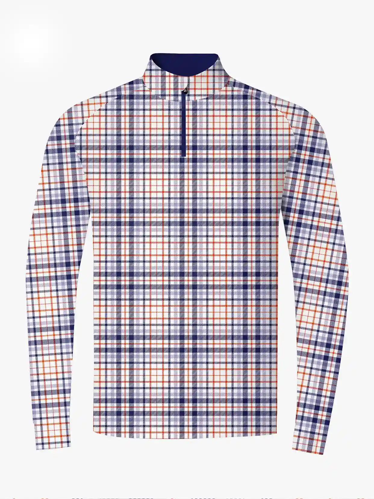Clubhouse Tattersall Plaid Quarter Zip - Deolax