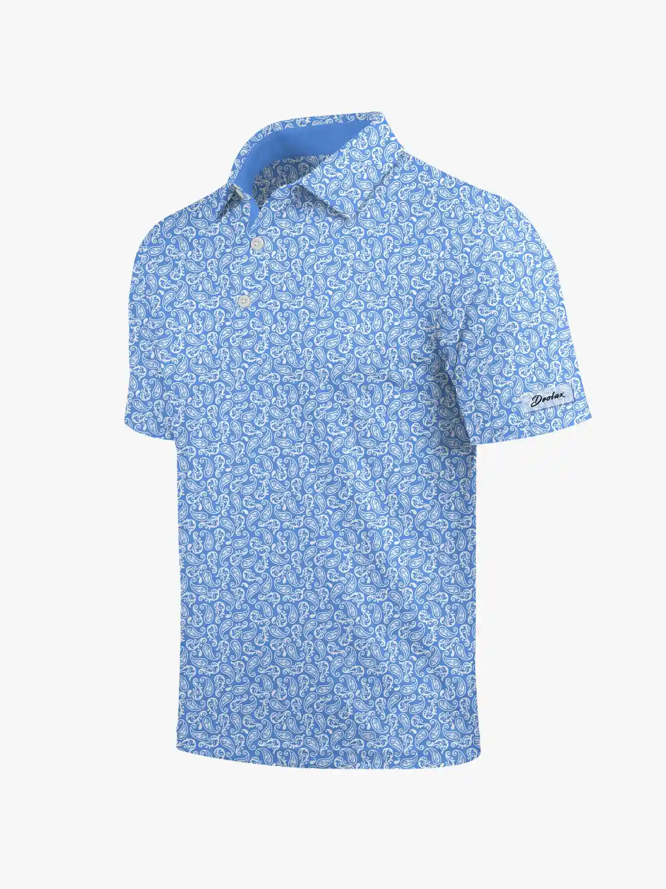 Coastal Men's Blue Paisley Polo - Deolax