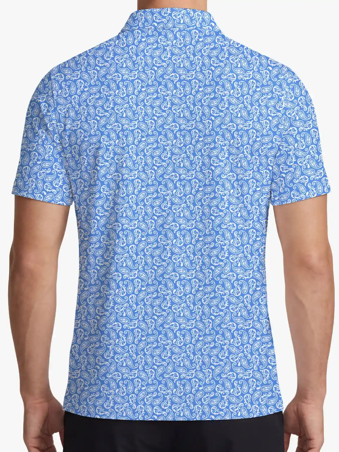 Coastal Men's Blue Paisley Polo - Deolax