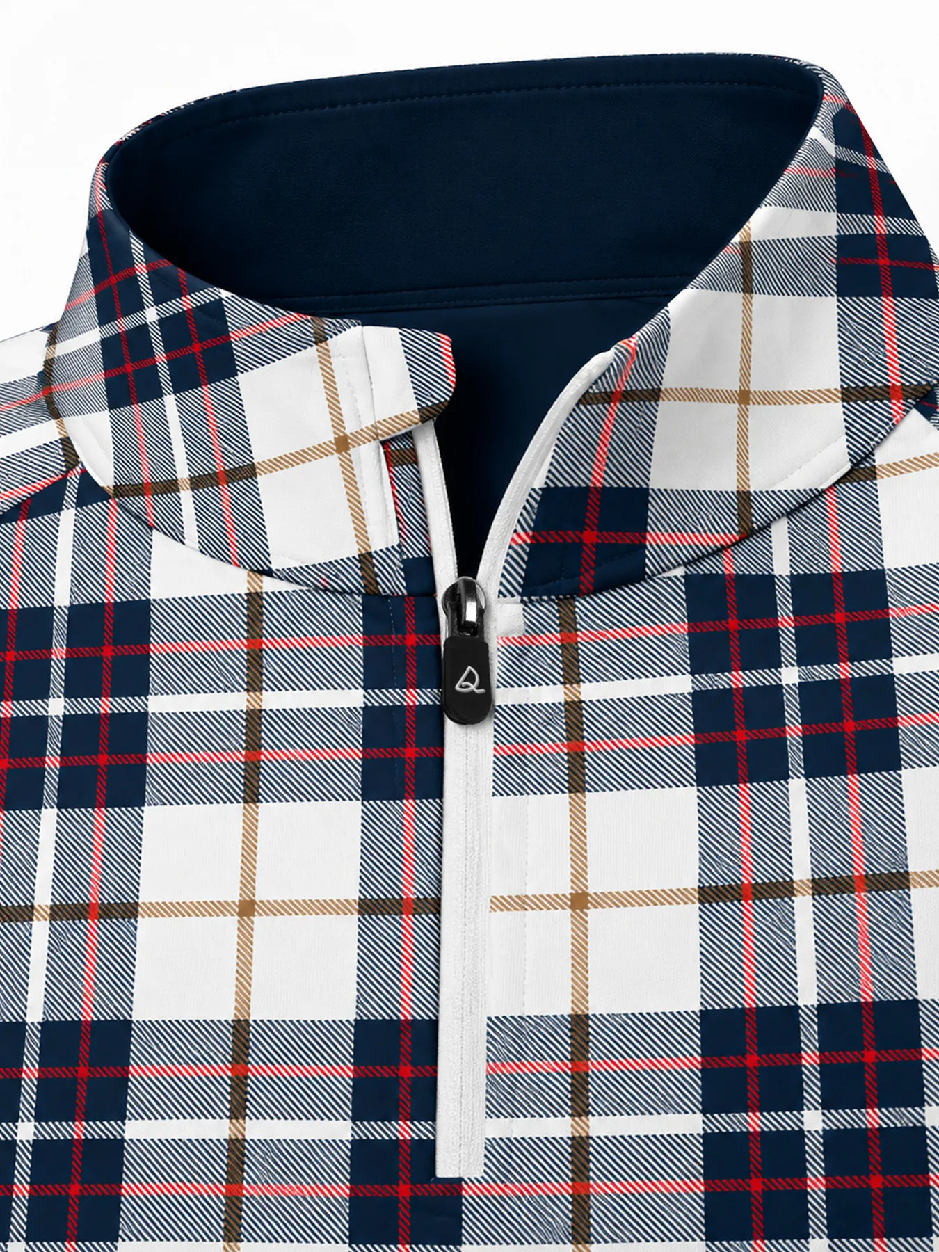 Coastal Fairway Plaid Quarter Zip