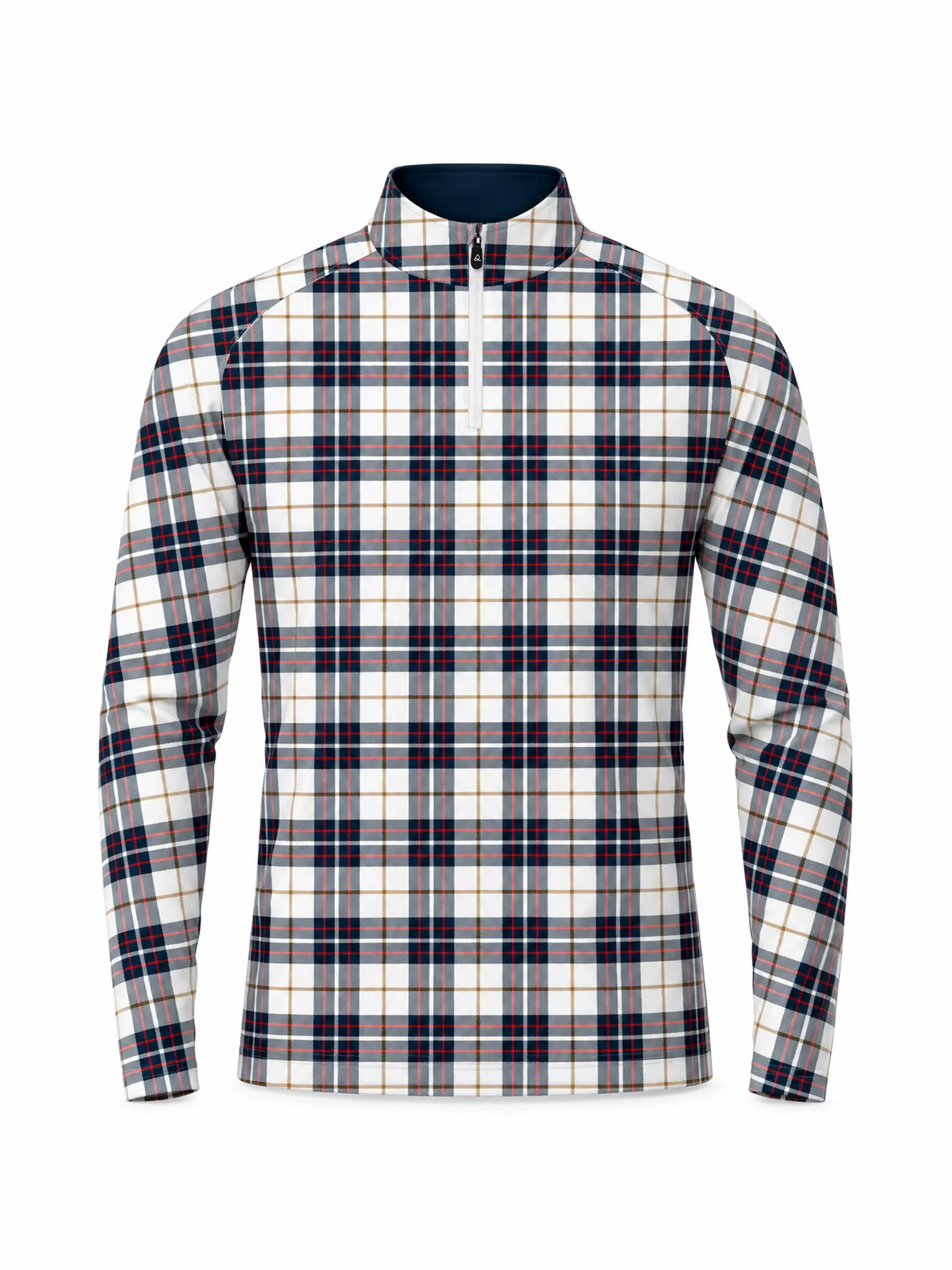 Coastal Fairway Plaid Quarter Zip