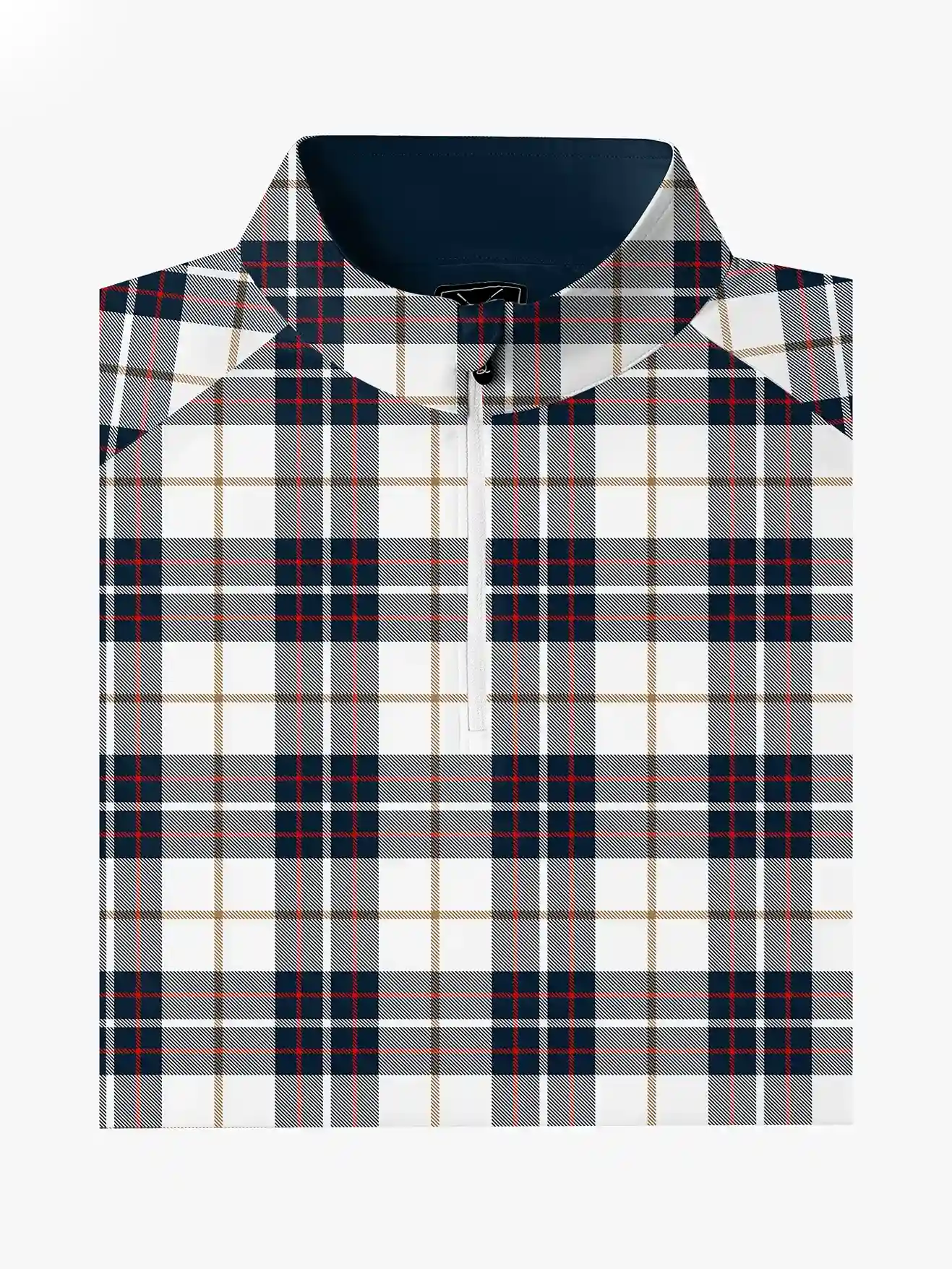 Coastal Fairway Plaid Quarter Zip - Deolax