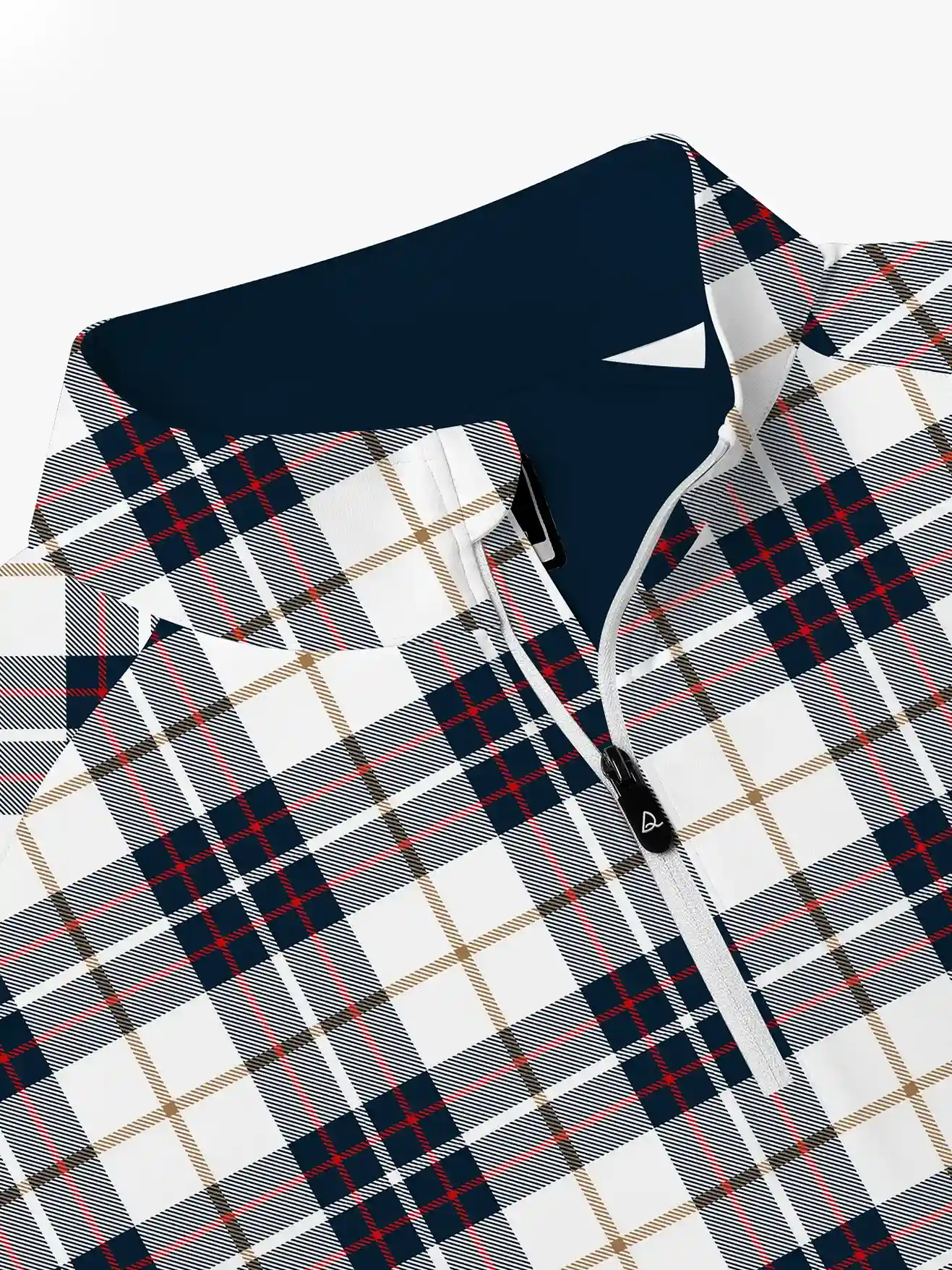 Coastal Fairway Plaid Quarter Zip - Deolax