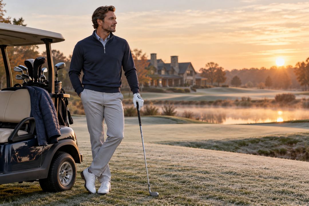 Cold weather golf outfit