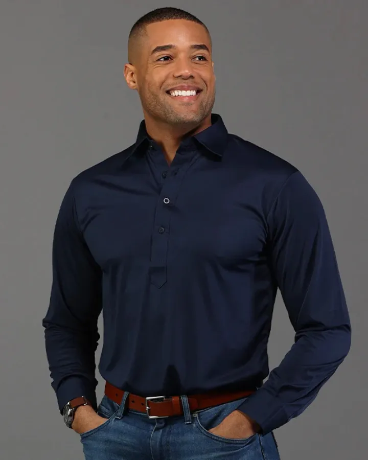 Collarsandco Long Sleeve Polo Shirt