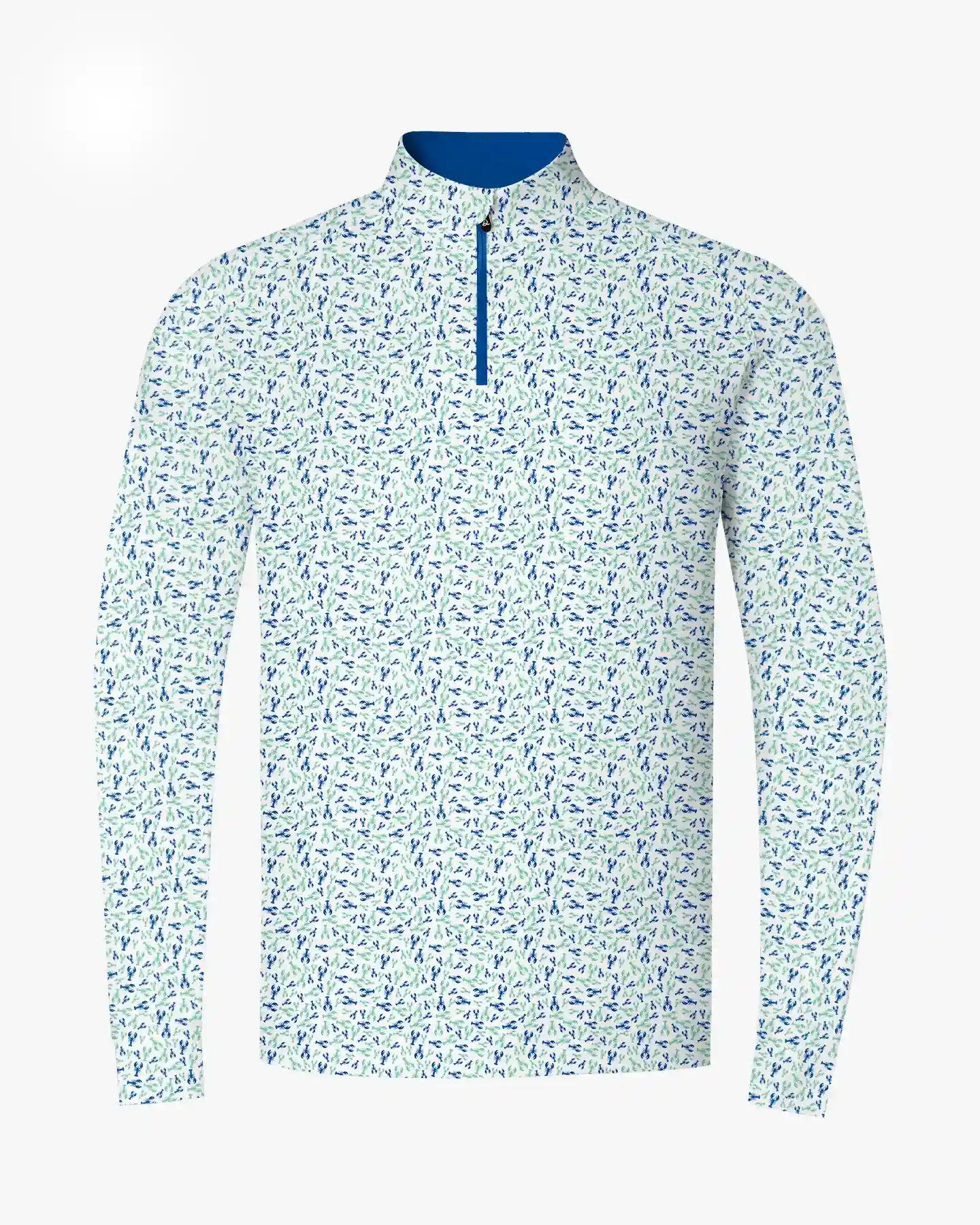 Crawfish Boil Harbor Blue Quarter Zip - Deolax