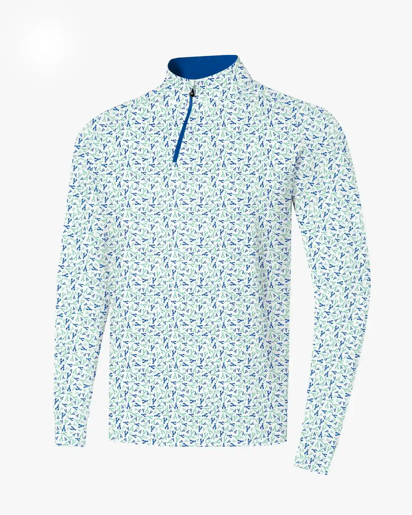 Crawfish Boil Harbor Blue Quarter Zip - Deolax