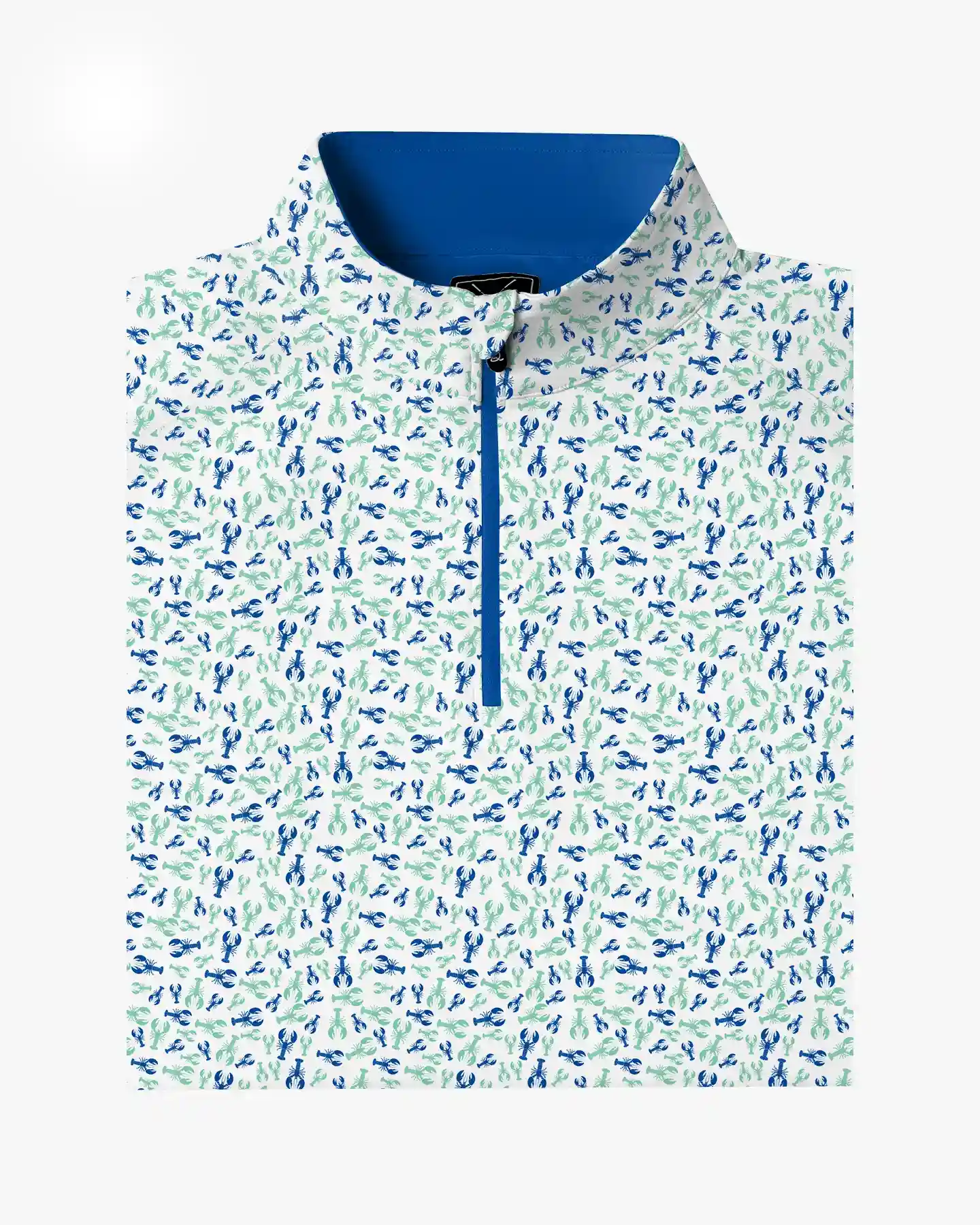 Crawfish Boil Harbor Blue Quarter Zip - Deolax