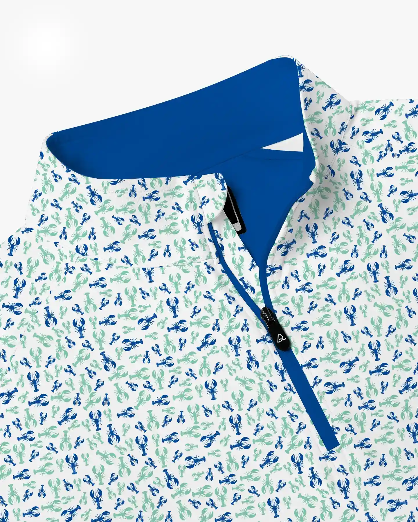 Crawfish Boil Harbor Blue Quarter Zip - Deolax