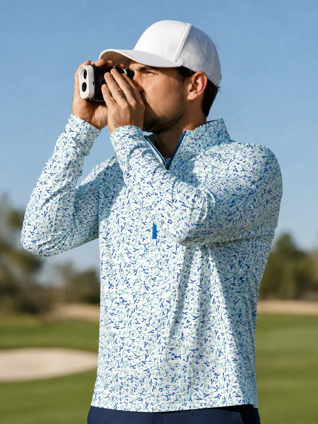 Crawfish Boil Quarter Zip - Harbor Blue