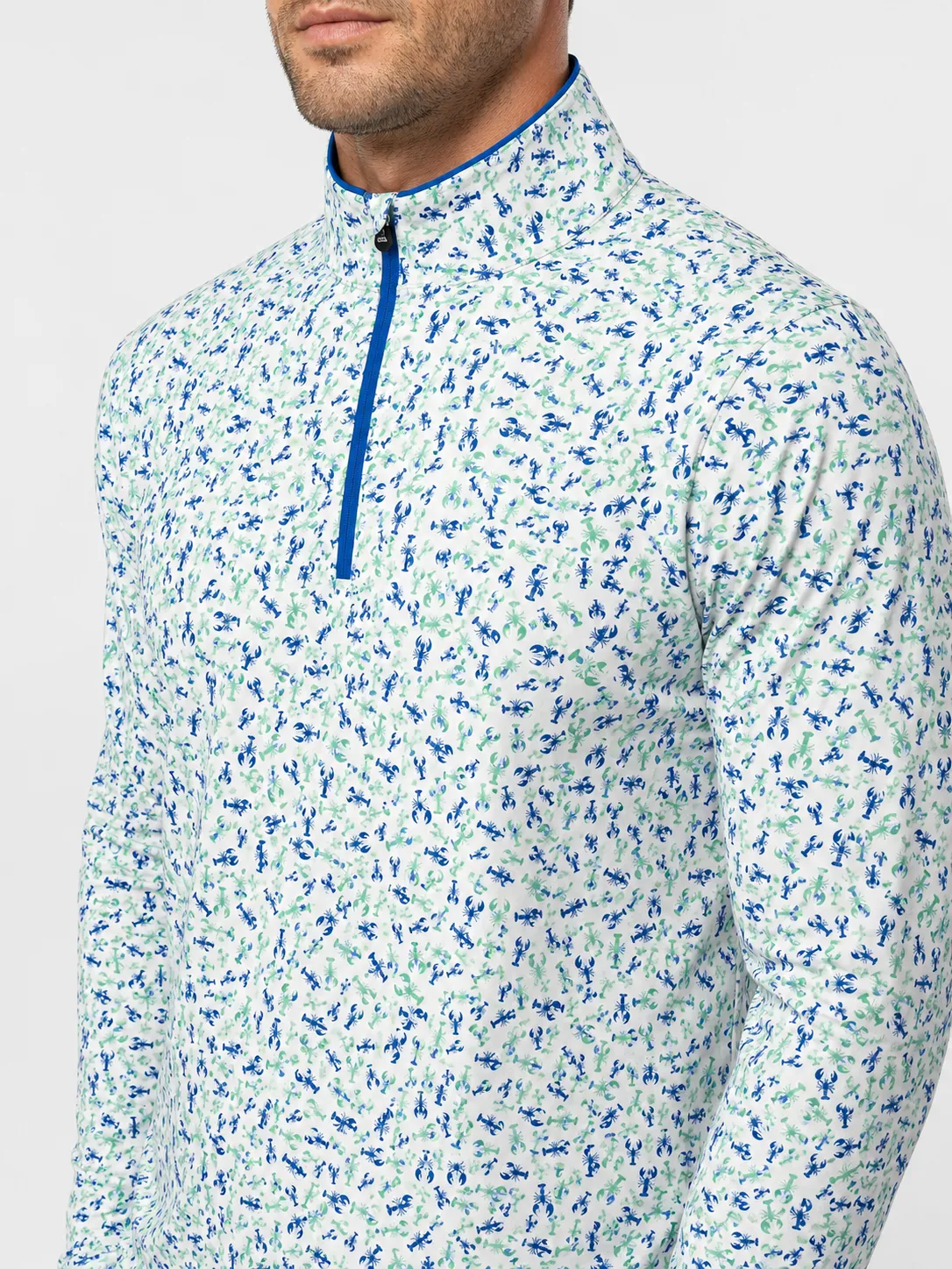 Crawfish Boil Quarter Zip - Harbor Blue