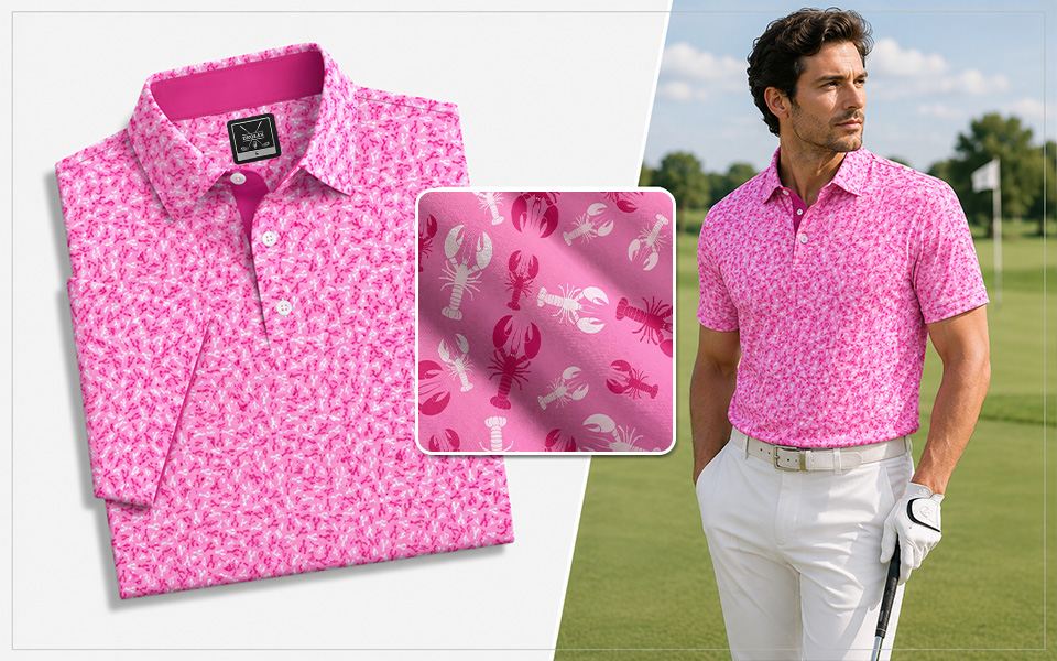 Crawfish Boil Pink Polo