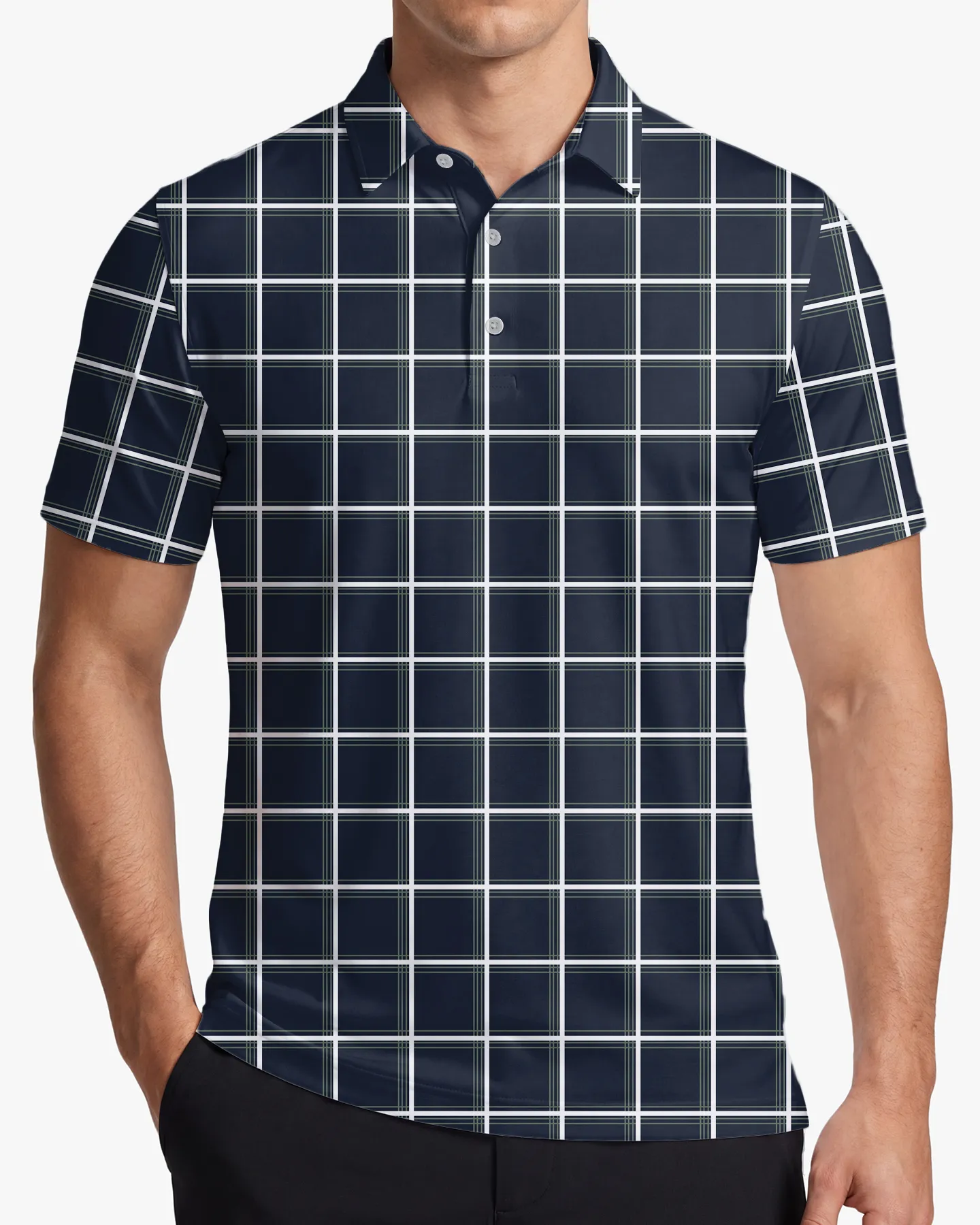 Dark Tartan Polo - Deolax
