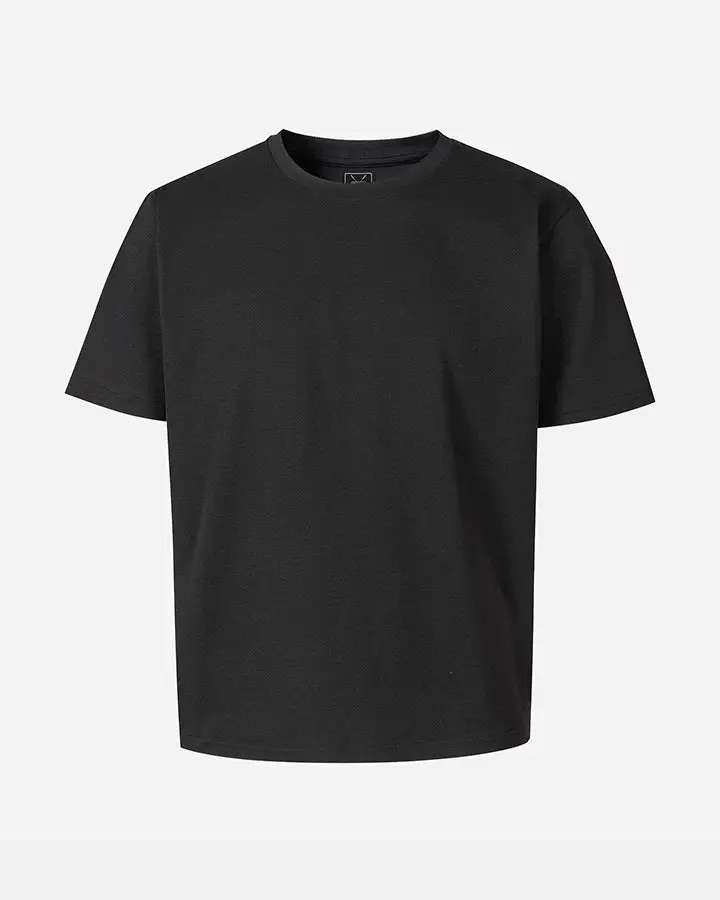 Deolax Black Crew Neck T-Shirt