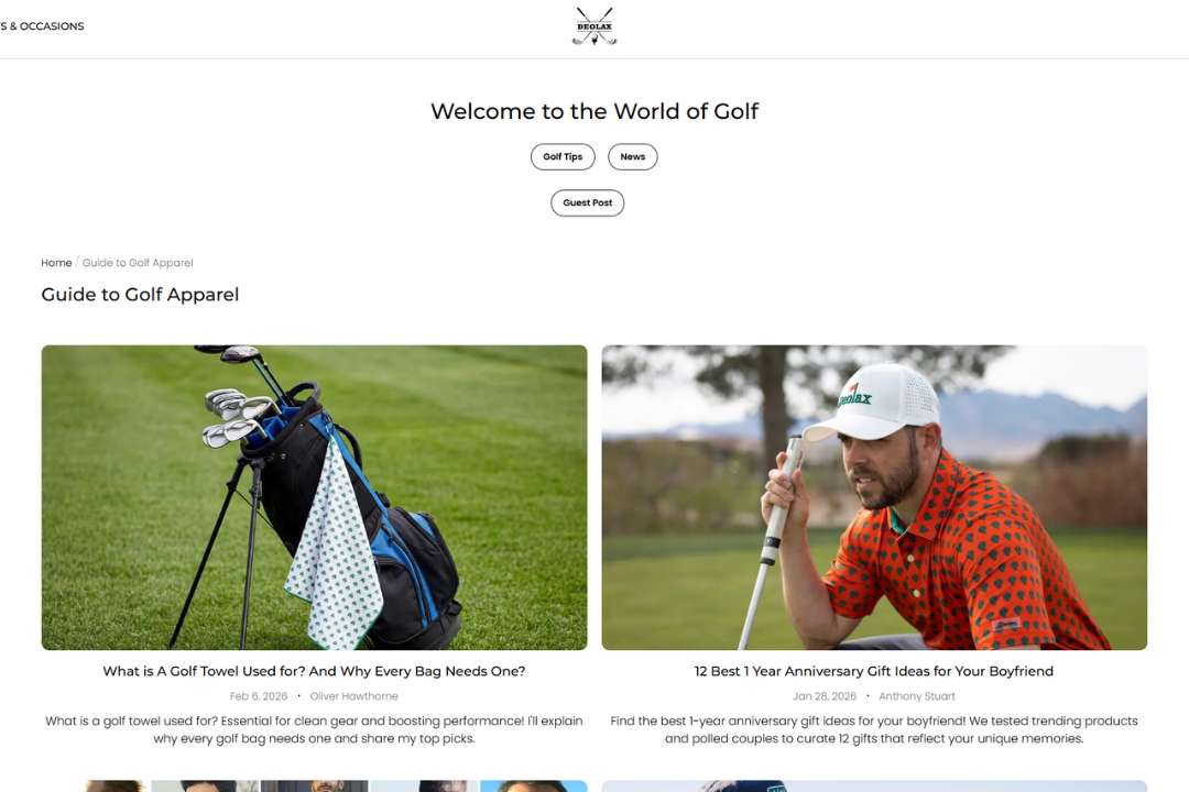 Deolax Golf Blog