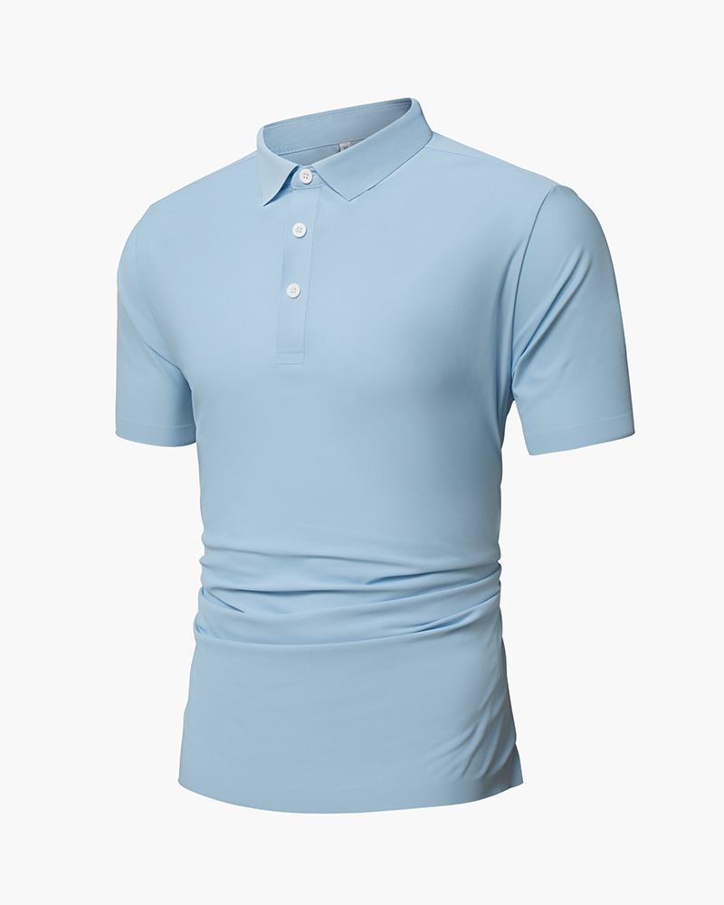 Seamless Quick Dry Polo Shirts DEOLAX