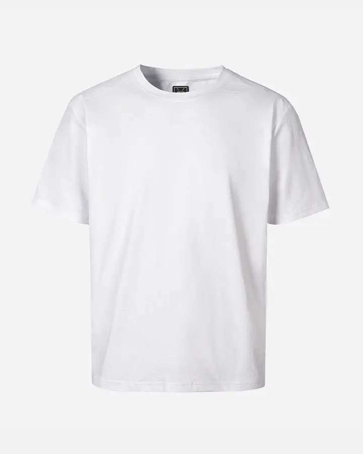Deolax White Crew Neck T-Shirt