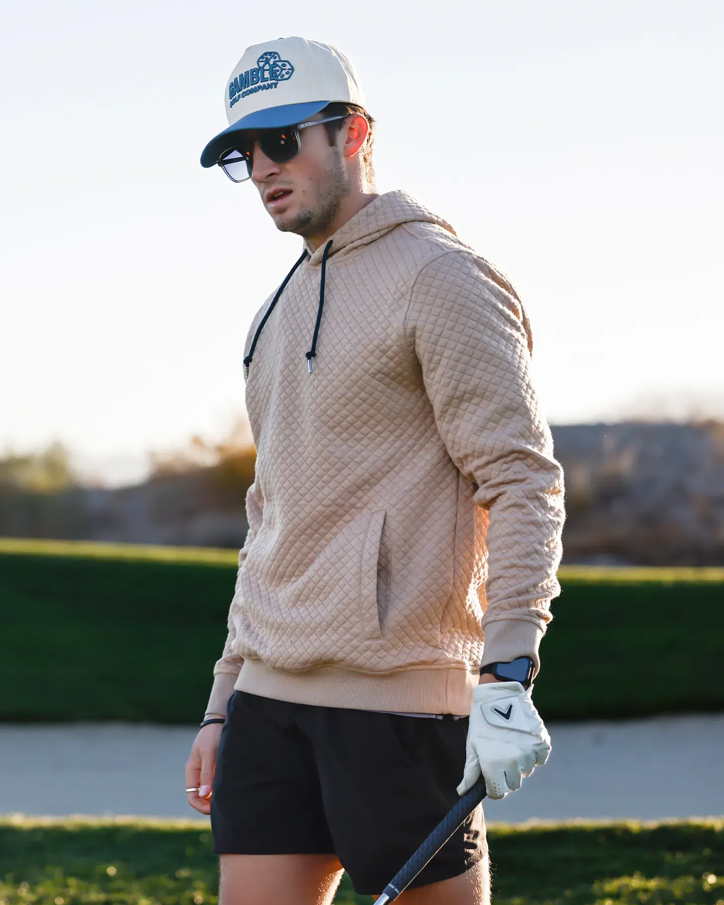 Diamond Quilted Hoodie