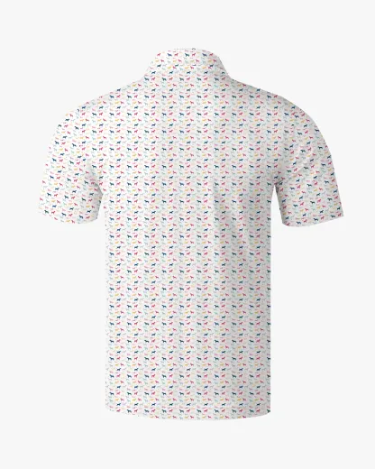 Dog Print Polo  - Deolax