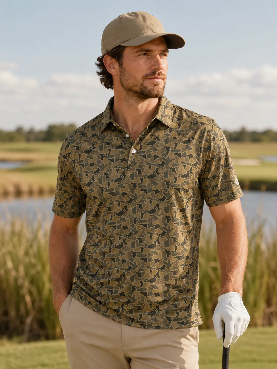 Duck Camp Camo Polo