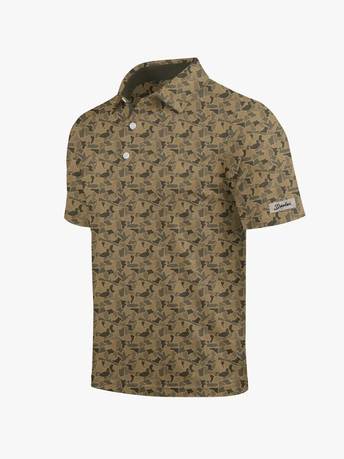Duck Camp Camo Hunting Polo - Deolax