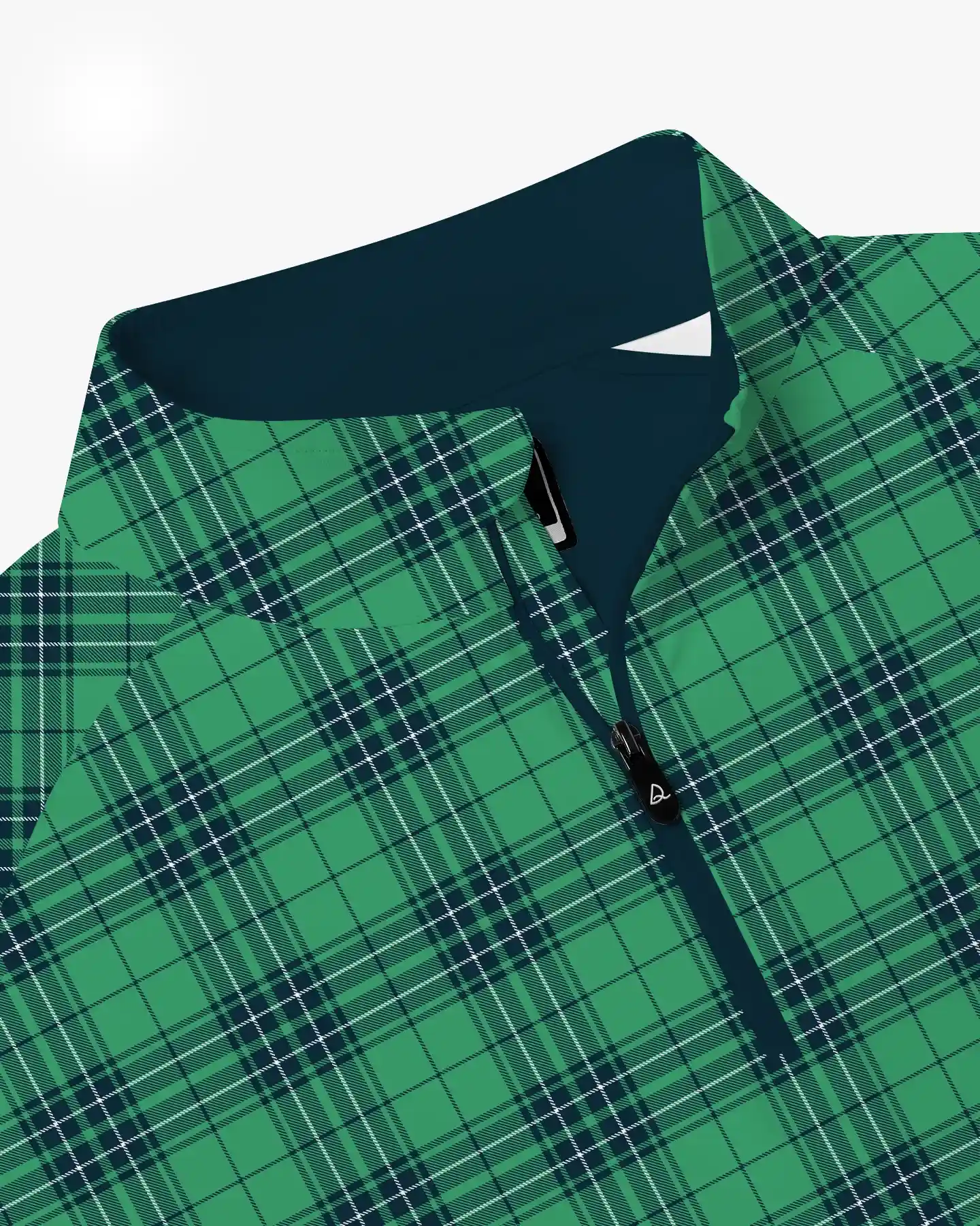 Evergreen Check Quarter Zip - Deolax