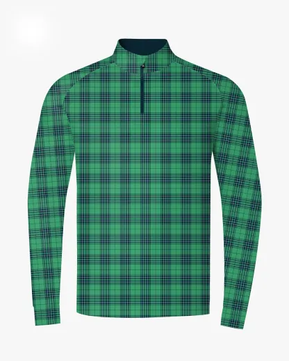 Evergreen Check Quarter Zip - Deolax