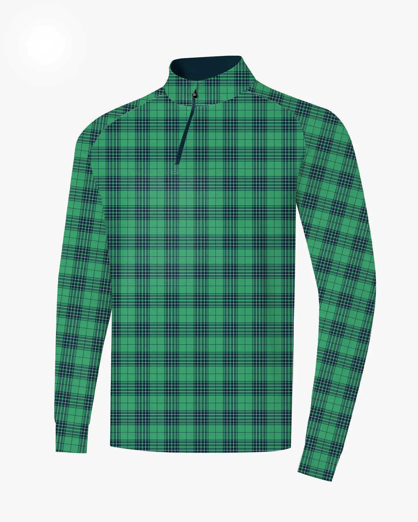 Evergreen Check Quarter Zip - Deolax