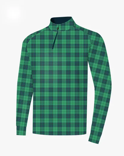 Evergreen Check Quarter Zip - Deolax