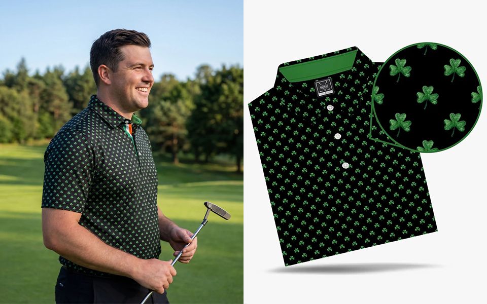Fairway Clover Polo - Midnight