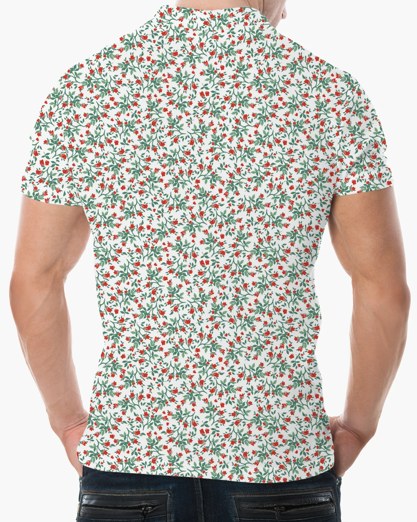 Fairway Floral Print Polo - Deolax