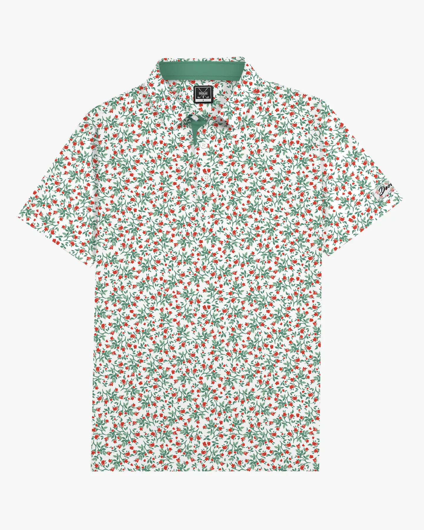 Fairway Floral Print Polo - Deolax