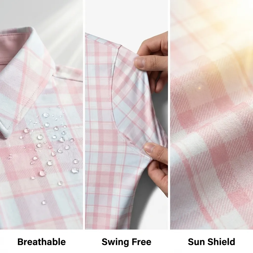Fairway Grid Polo fabric - Deolax