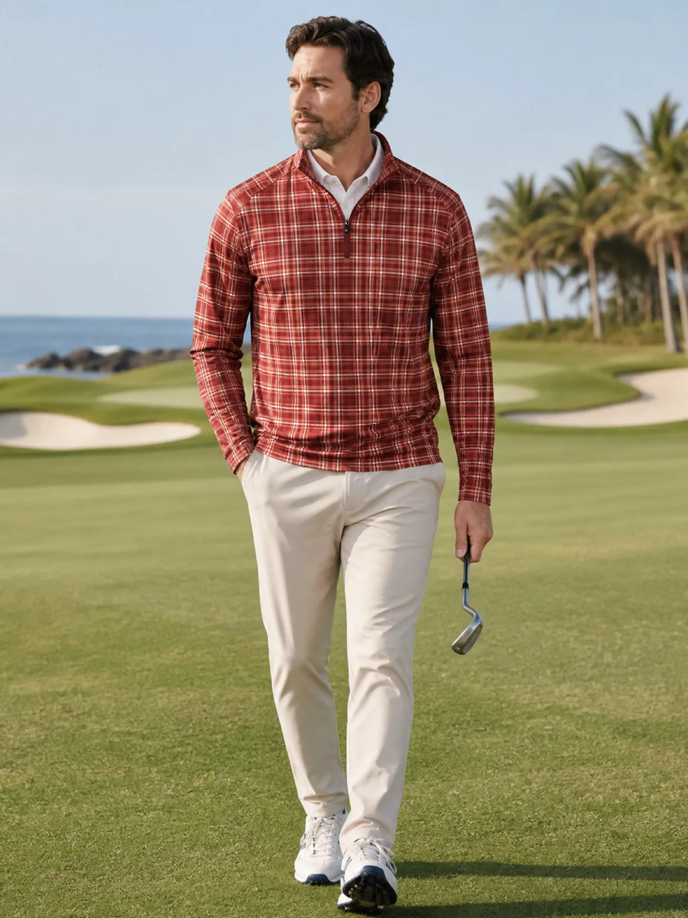 Fairway Tartan Quarter Zip